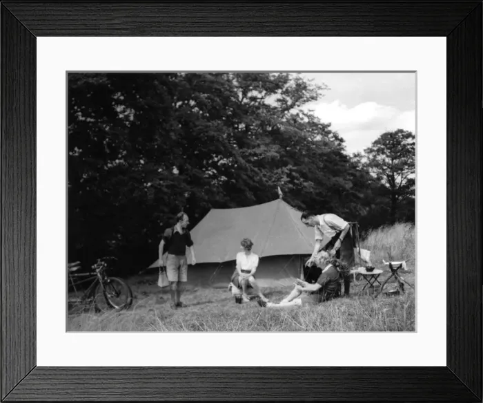 Framed Print : Camping Conviviality Framed Print : Camping Conviviality