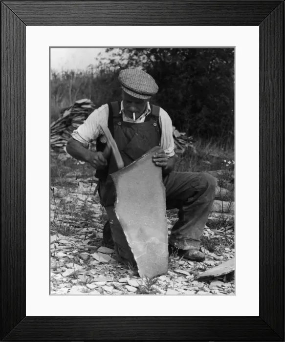 Framed Print : Splitting Slates Framed Print : Splitting Slates