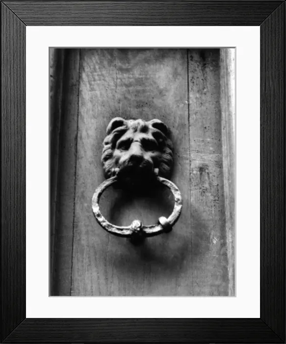 Framed Print : Lincolns Inn Doorknocker Framed Print : Lincolns Inn Doorknocker