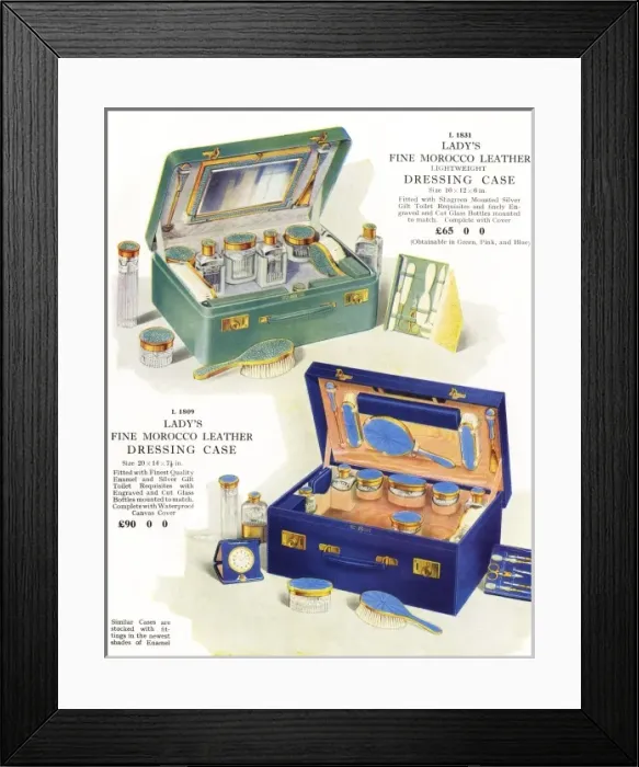 Framed Print : Dressing Cases Framed Print : Dressing Cases