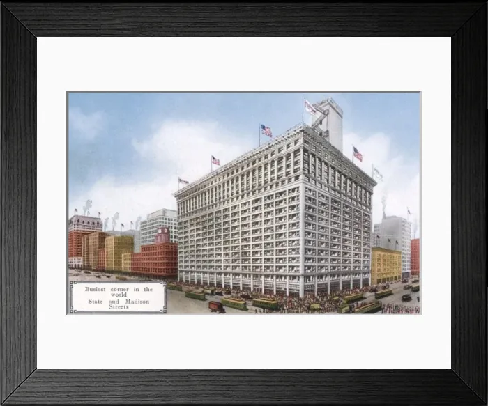 Framed Print : Chicago Busiest Corner Framed Print : Chicago Busiest Corner