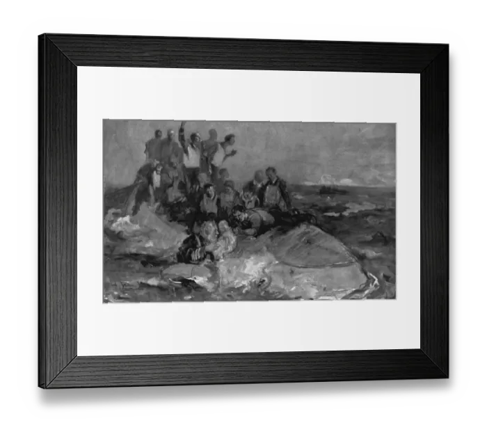 Framed Print : An illustration of the last moments of the Titanic