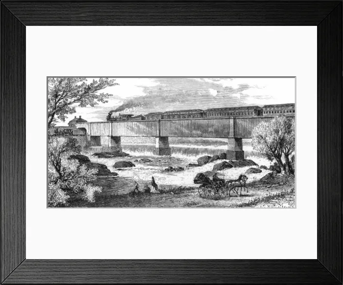 Framed Print : Salmon Falls, Nh Framed Print : Salmon Falls, Nh