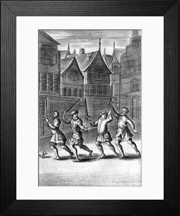 Framed Print : Anabaptists in Amsterdam Framed Print : Anabaptists in Amsterdam