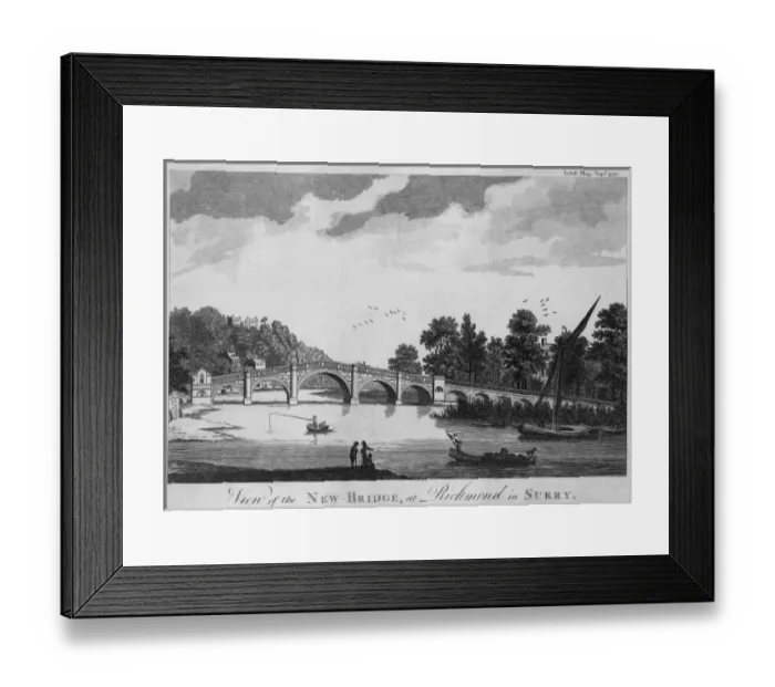 Framed Print : Richmond Bridge, Surrey Framed Print : Richmond Bridge, Surrey