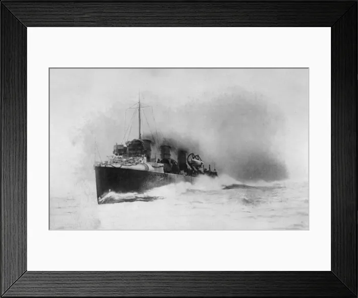 Framed Print : Destroyer at Speed Framed Print : Destroyer at Speed