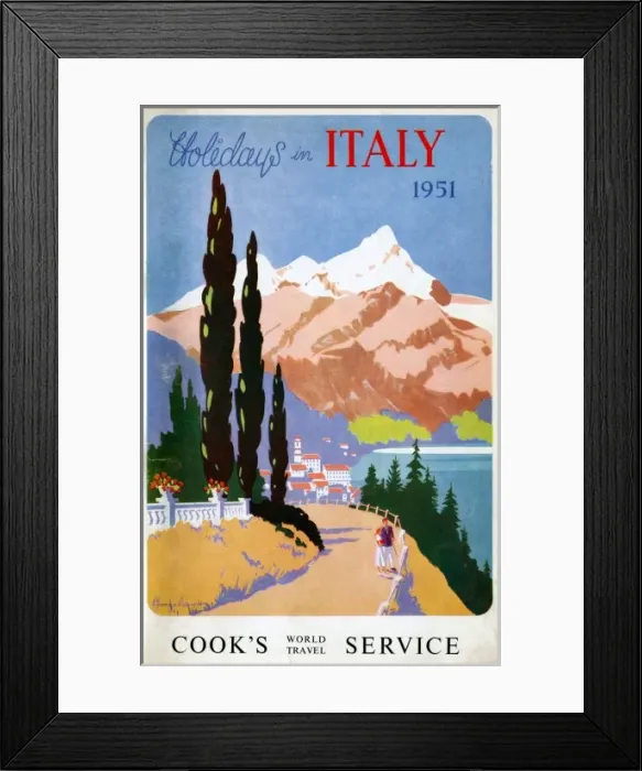 Framed Print : Holidays in Italy 1951 Framed Print : Holidays in Italy 1951
