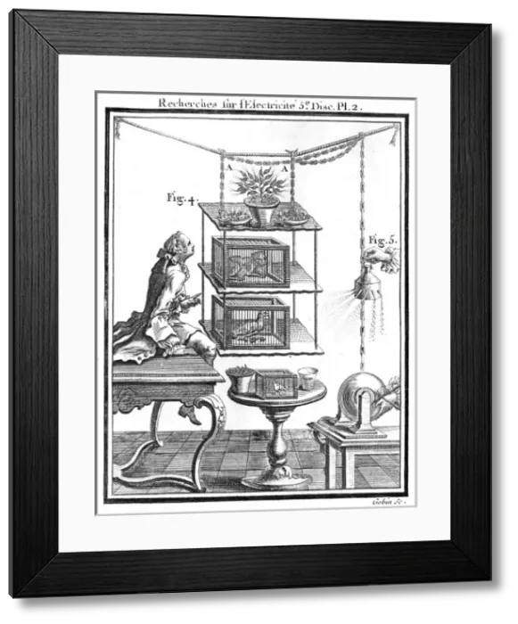 Framed Print : Nollet Experiment 3 Framed Print : Nollet Experiment 3