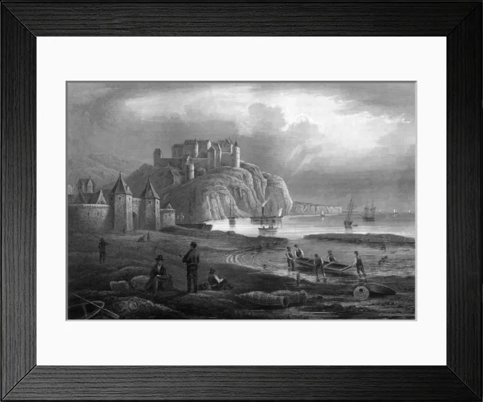 Framed Print : Coastal Scene Near Caen Framed Print : Coastal Scene Near Caen