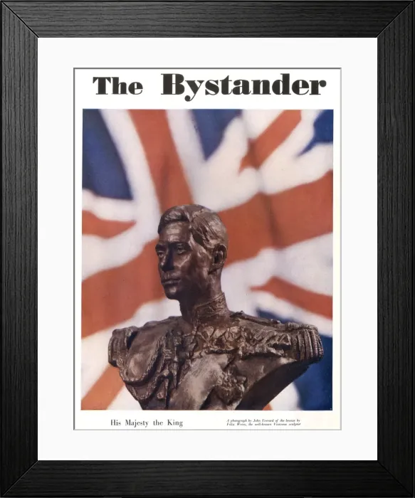 Framed Print : A front cover showing a bust of King George VI Framed Print : A front cover showing a bust of King George VI