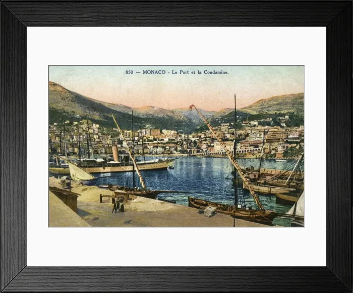 Framed Print : Monaco Harbour Framed Print : Monaco Harbour