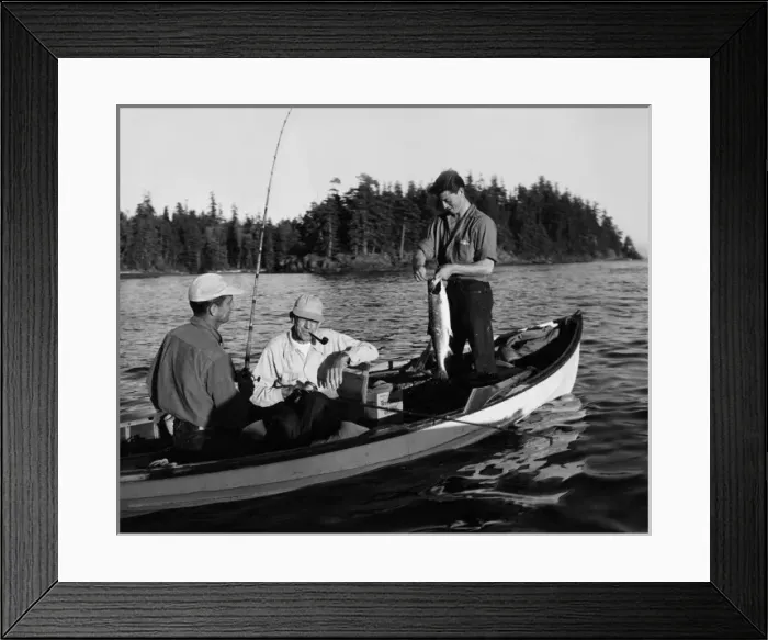 Framed Print : Canadian Salmon Fishing Framed Print : Canadian Salmon Fishing