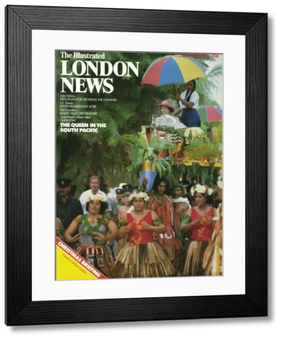 Framed Print : ILN front cover of the Queen in South Pacific Framed Print : ILN front cover of the Queen in South Pacific