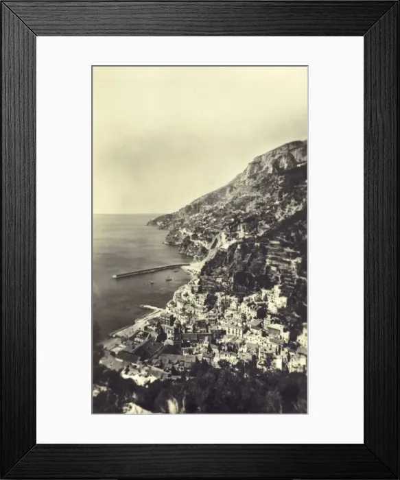 Framed Print : Amalfi Coastline, Italy - Coastal Village Framed Print : Amalfi Coastline, Italy - Coastal Village