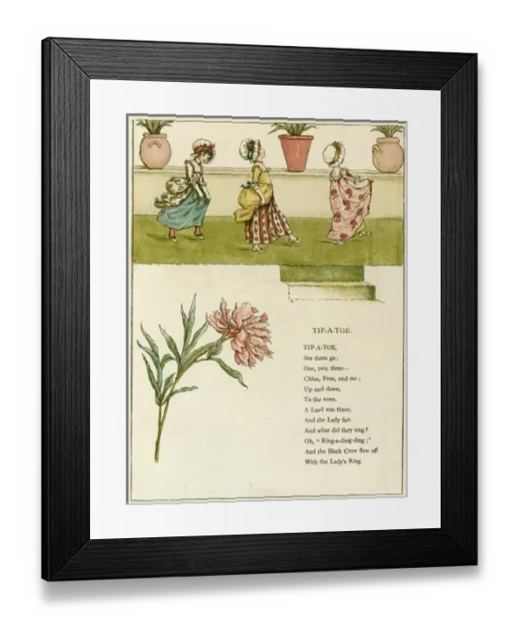 Framed Print : Tip-A-Toe, see them go; one, two, three- Chloe, Prue and me... Framed Print : Tip-A-Toe, see them go; one, two, three- Chloe, Prue and me...