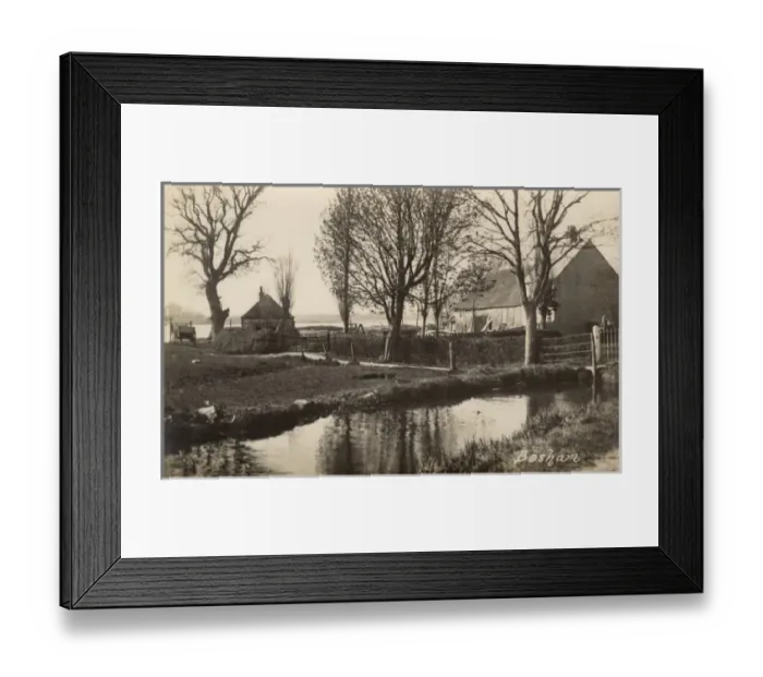 Framed Print : Bosham, West Sussex - View over the millstream Framed Print : Bosham, West Sussex - View over the millstream