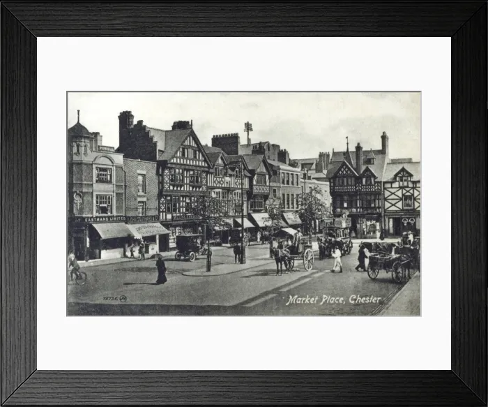 Framed Print : Chester - The Market Place Framed Print : Chester - The Market Place