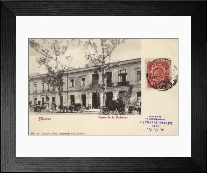 Framed Print : Mexico City - Paseo de la Reforma Framed Print : Mexico City - Paseo de la Reforma