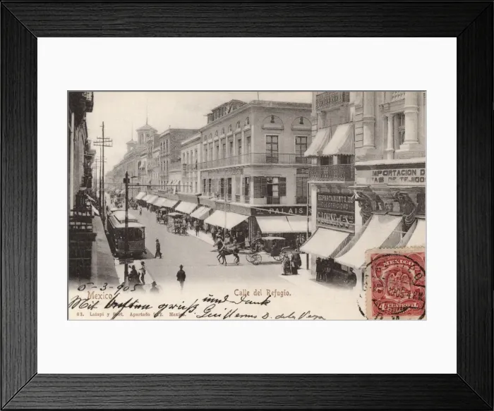 Framed Print : Mexico City - Calle del Refugio