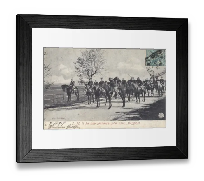 Framed Print : King of Italy on manoeuvers Framed Print : King of Italy on manoeuvers