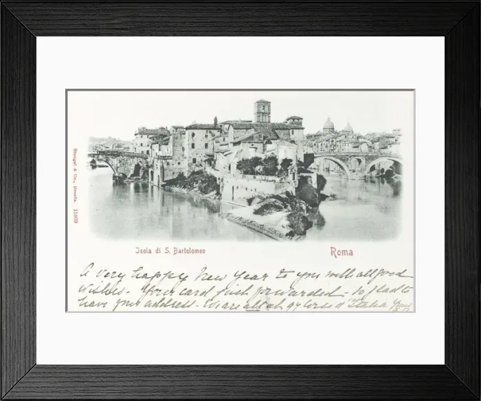Framed Print : Italy - Rome - Tiber Island Framed Print : Italy - Rome - Tiber Island