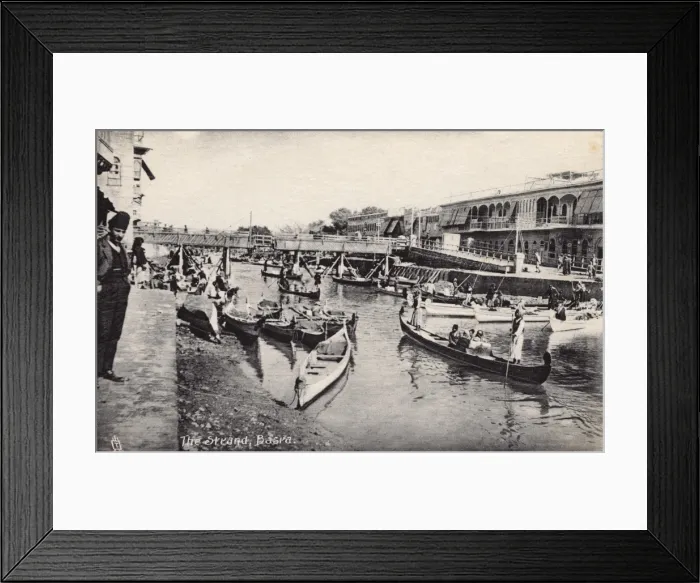 Framed Print : The Strand - Basra, Iraq, WWI era Framed Print : The Strand - Basra, Iraq, WWI era