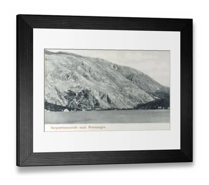 Framed Print : Switchback Road - Montenegro Framed Print : Switchback Road - Montenegro