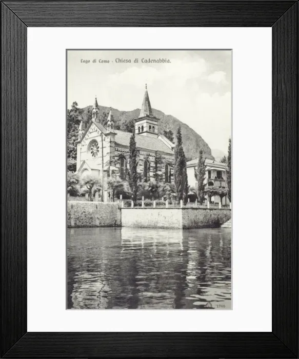 Framed Print : Lake Como, Italy - Church at Cadenabbia Framed Print : Lake Como, Italy - Church at Cadenabbia