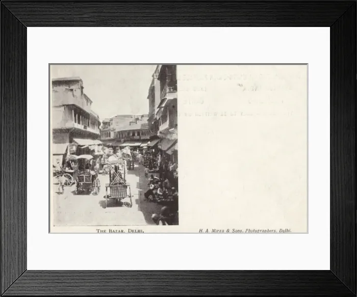 Framed Print : India - The Bazar, Delhi Framed Print : India - The Bazar, Delhi