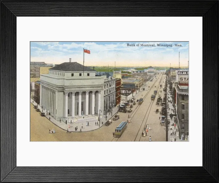 Framed Print : Winnepeg - Bank of Montreal, Manitoba, Canada Framed Print : Winnepeg - Bank of Montreal, Manitoba, Canada