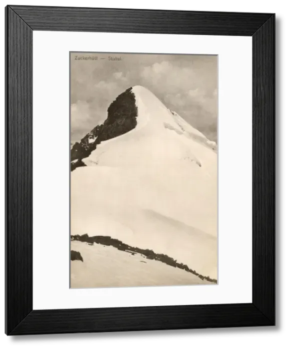 Framed Print : Summit of Zuckerhutl Mountain at Stubal Framed Print : Summit of Zuckerhutl Mountain at Stubal