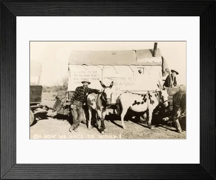 Framed Print : Yellstone Pete - Journeying across America Framed Print : Yellstone Pete - Journeying across America