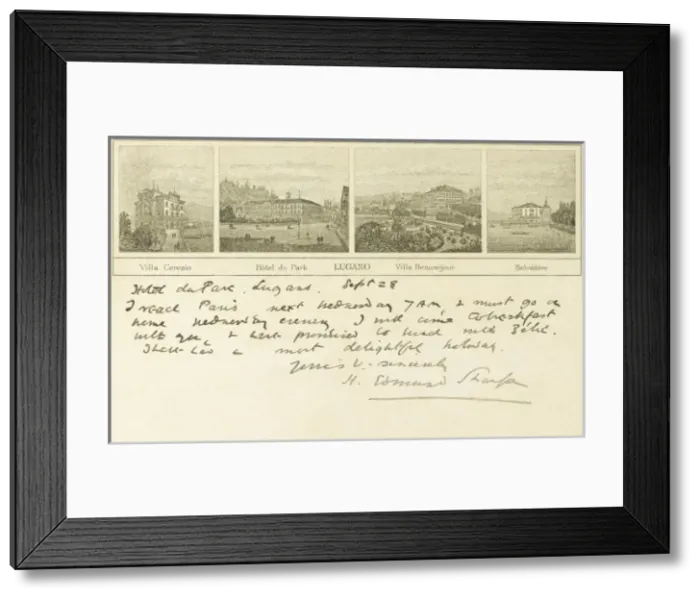 Framed Print : Switzerland - Lugano Framed Print : Switzerland - Lugano