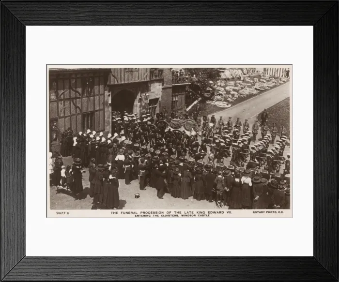 Framed Print : Edward VII - his body is brought to Windsor Castle Framed Print : Edward VII - his body is brought to Windsor Castle