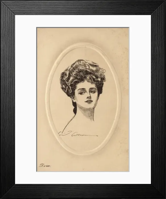 Framed Print : Gibson Girl - Dora Framed Print : Gibson Girl - Dora