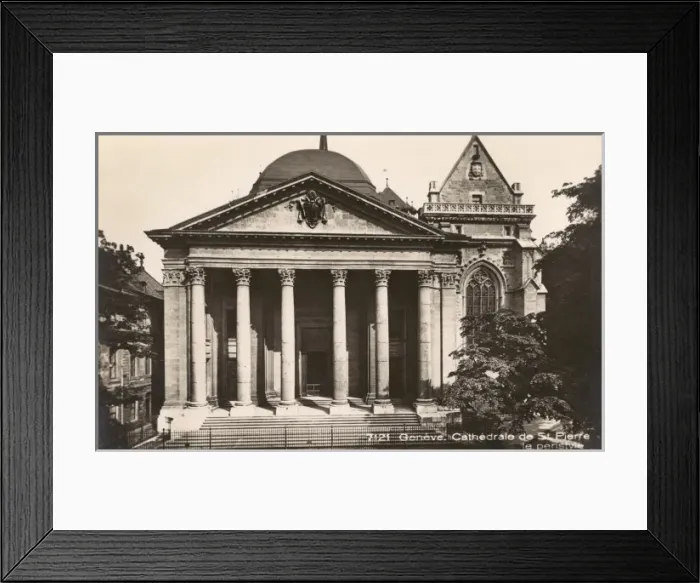 Framed Print : Cathedral of Saint Pierre, Geneva, Switzerland Framed Print : Cathedral of Saint Pierre, Geneva, Switzerland