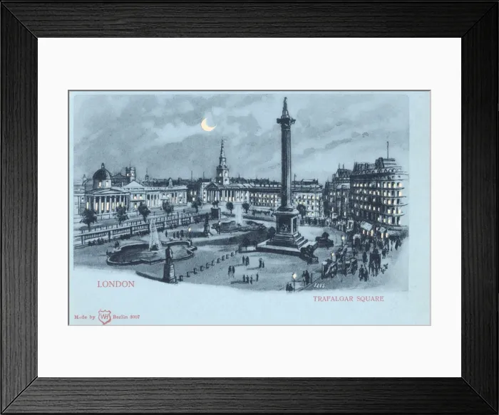 Framed Print : Trafalgar Square, London Framed Print : Trafalgar Square, London