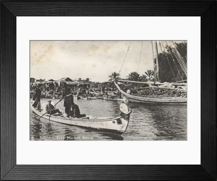 Framed Print : Fuel Market, Basra, Iraq - WWI era Framed Print : Fuel Market, Basra, Iraq - WWI era