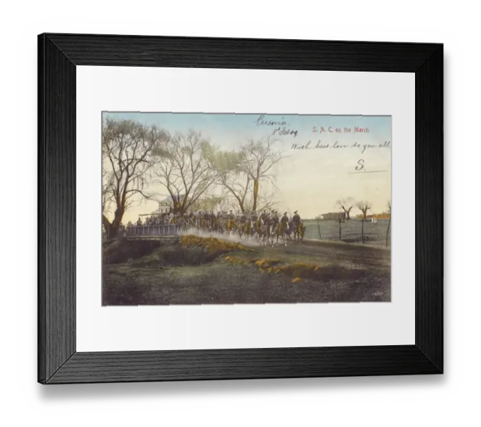 Framed Print : South African Cavalry on the march Framed Print : South African Cavalry on the march