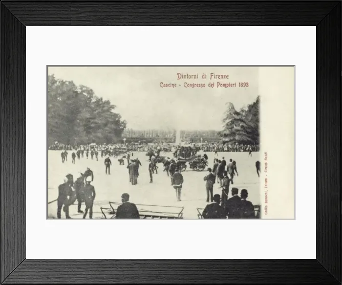 Framed Print : Firefighters Congress in Florence Framed Print : Firefighters Congress in Florence