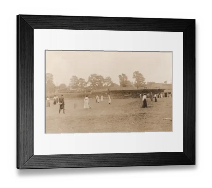 Framed Print : Ladies cricket match at Ascott under Wychwood Framed Print : Ladies cricket match at Ascott under Wychwood