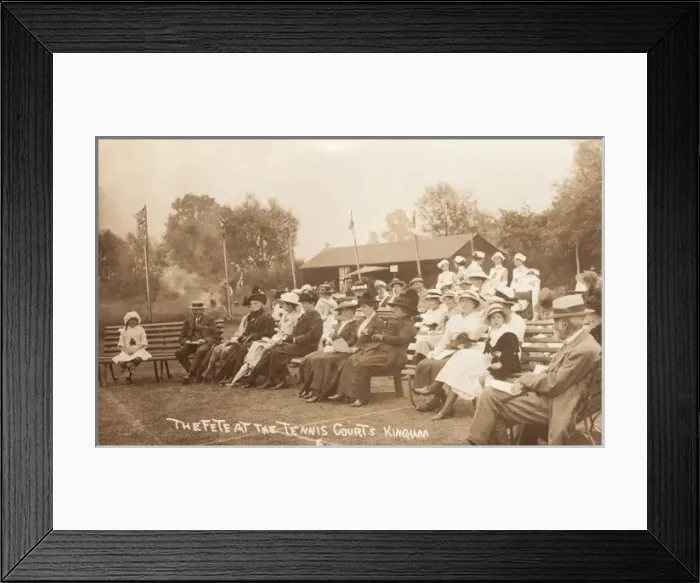Framed Print : Kingham, Oxfordshire - The Fete at the Tennis Courts Framed Print : Kingham, Oxfordshire - The Fete at the Tennis Courts