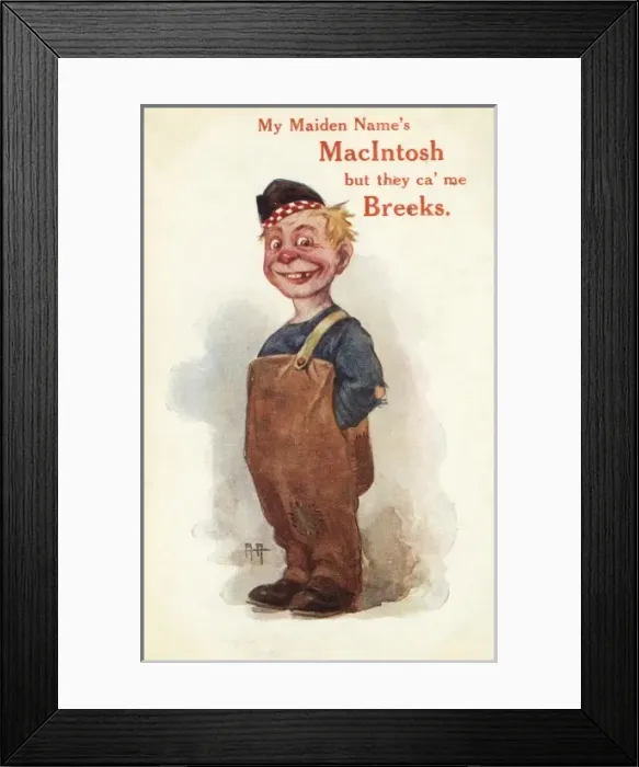 Framed Print : Advertising for MacIntosh Waterproofs Framed Print : Advertising for MacIntosh Waterproofs