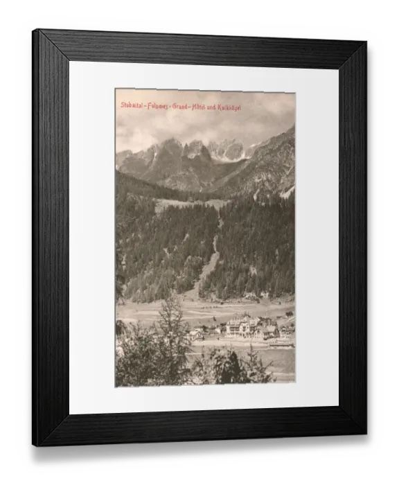 Framed Print : Austria - Stubaital - Fulpmes & Kalkkogel Framed Print : Austria - Stubaital - Fulpmes & Kalkkogel