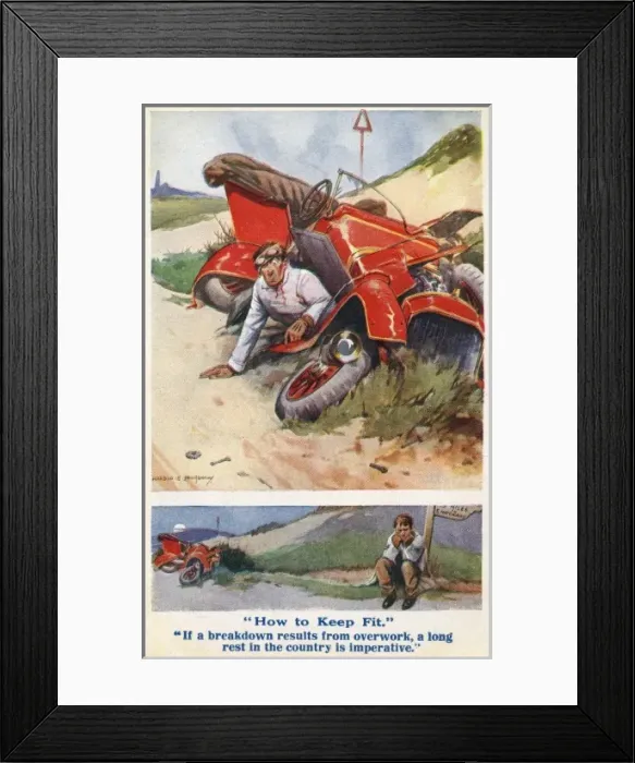 Framed Print : How to Keep Fit - Breakdown Framed Print : How to Keep Fit - Breakdown