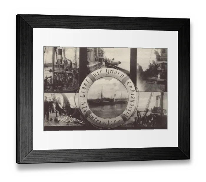 Framed Print : German Homage to Deep Sea Fishing Framed Print : German Homage to Deep Sea Fishing