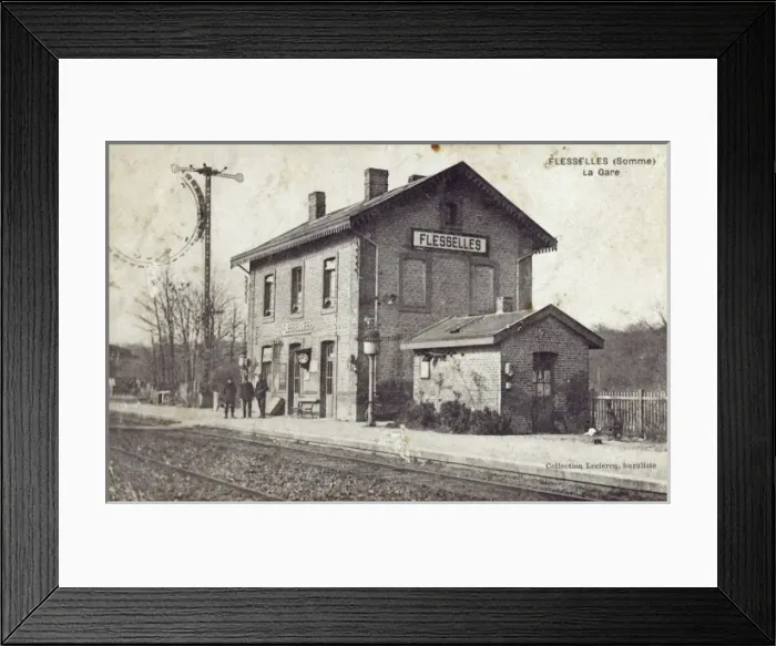Framed Print : The Train Station at Flesselles (Somme), France Framed Print : The Train Station at Flesselles (Somme), France