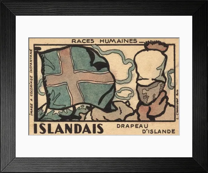 Framed Print : The Flag of Iceland Framed Print : The Flag of Iceland