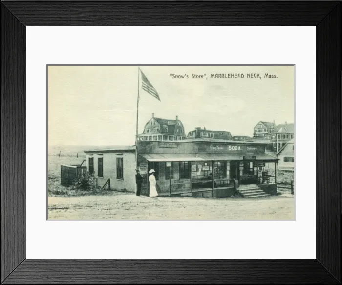 Framed Print : Marblehead Neck, Massachusetts - Snows Store