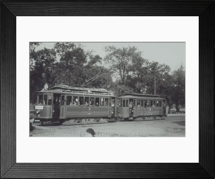 Framed Print : WW2 - Tram - Warsaw, Poland Framed Print : WW2 - Tram - Warsaw, Poland
